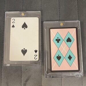 Authentic & Collectible Tiffany & Co. Playing cards SET of 2 - Heart 3; Spade 2